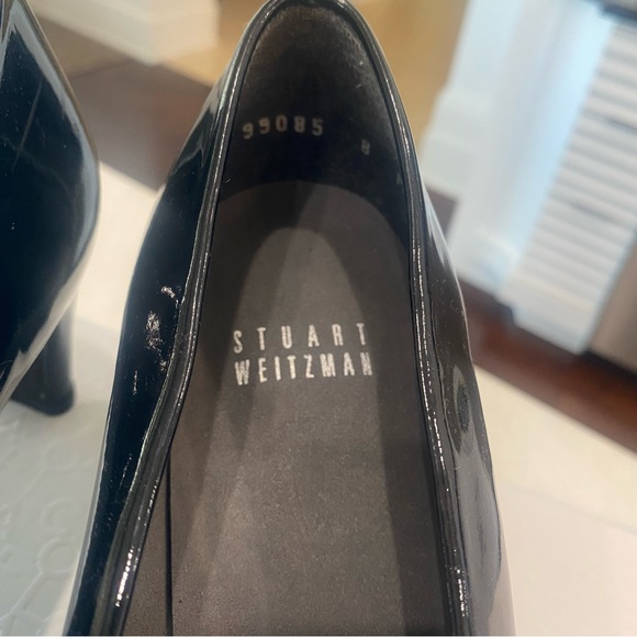 Stuart Weitzman black patent block heel. Great condition. No odors. SZ 8 - Picture 6 of 6